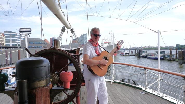 an Bord des Großseglers